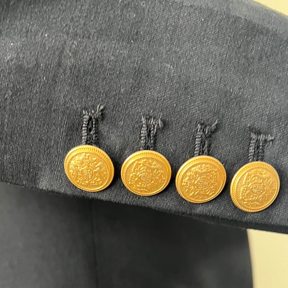 Marissa Webb Black Blazer Dress XS with Gold detailed Buttons - Picture 7 of 10